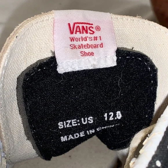 Vans Men's Sk8-Hi Polka Dots High-Top Sneakers - Tan/Black/White